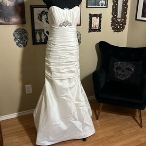 Mori Lee by Madeline Gardner Wedding Dress Size 12 Ivory